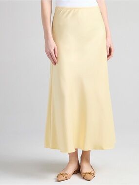 Ricki’s Butter Yellow Satin Skirt Size S